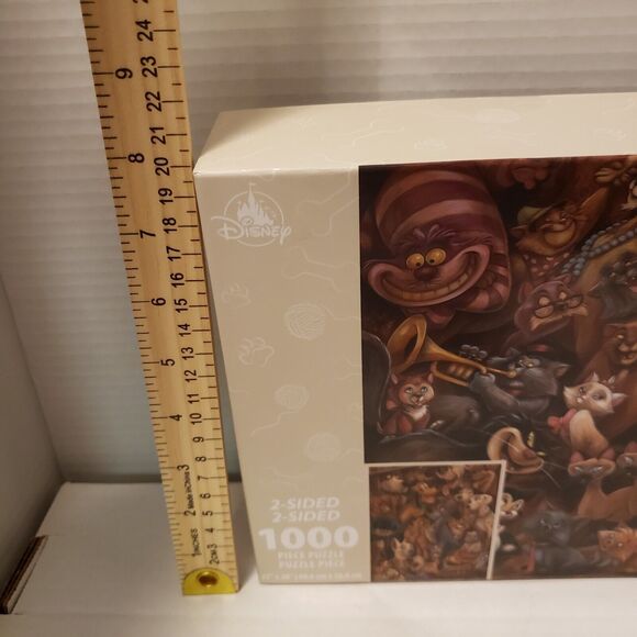 Disney Cats and Dogs Two-Sided Jigsaw Puzzle 1000 Pieces Aristocats Pluto Stitch - Picture 3 of 7